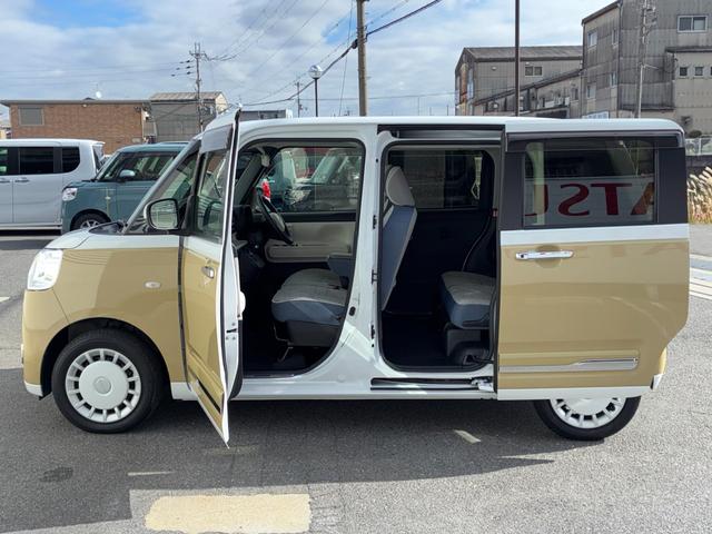 ムーヴキャンバスストライプスＧ９インチスマホ連携ディスプレイオーディオ　パノラマモニター　ＥＴＣ　ドライブレコーダー　電動パーキング　前席シートヒーター　両側パワースライドドア　コーナーセンサーＬＥＤヘッドランプ（奈良県）の中古車