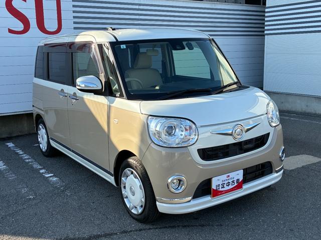 ムーヴキャンバスGメイクアップ SAIIナビゲーション ドライブレコーダー バックカメラ LEDヘッドランプ 両側パワースライドドア アイドリングストップ プッシュボタンスタート キーフリーシステム オートエアコン 電動格納式ミラー(奈良県)の中古車