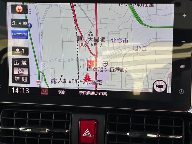 タントカスタムＸナビゲーション　ドライブレコーダー　パノラマモニター　ＬＥＤヘッドランプ　前席シートヒーター　両側パワースライドドア　オートエアコン　プッシュボタンスタート　アイドリングストップ　キーフリーシステム（奈良県）の中古車