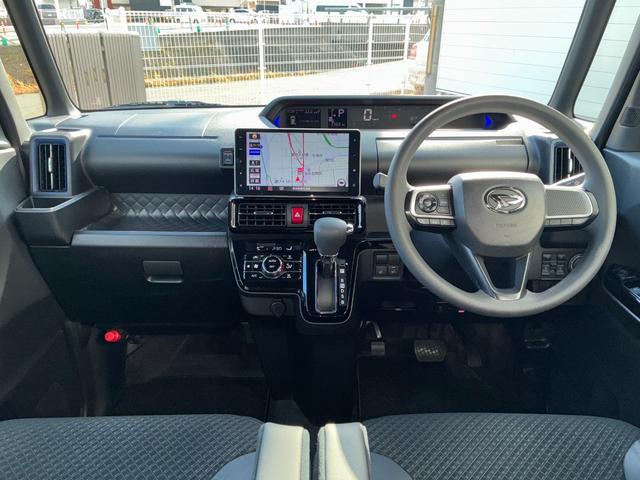 タントカスタムＸナビゲーション　ドライブレコーダー　パノラマモニター　ＬＥＤヘッドランプ　前席シートヒーター　両側パワースライドドア　オートエアコン　プッシュボタンスタート　アイドリングストップ　キーフリーシステム（奈良県）の中古車