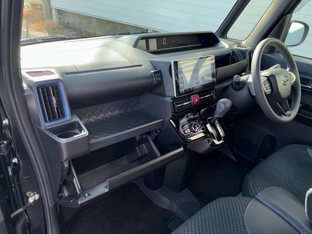 タントカスタムＸナビゲーション　ドライブレコーダー　パノラマモニター　ＬＥＤヘッドランプ　前席シートヒーター　両側パワースライドドア　オートエアコン　プッシュボタンスタート　アイドリングストップ　キーフリーシステム（奈良県）の中古車