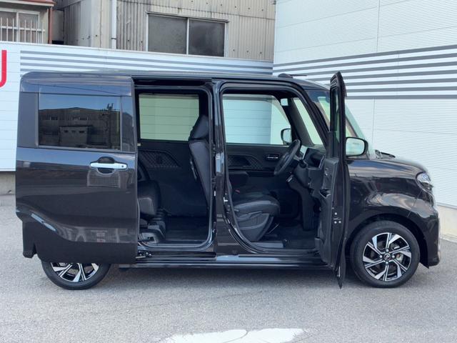 タントカスタムＸナビゲーション　ドライブレコーダー　パノラマモニター　ＬＥＤヘッドランプ　前席シートヒーター　両側パワースライドドア　オートエアコン　プッシュボタンスタート　アイドリングストップ　キーフリーシステム（奈良県）の中古車