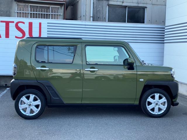 タフトＧターボ　クロムベンチャー６．２インチディスプレイオーディオ　ＬＥＤヘッドランプ　アダプティブクルーズコントロール　電動パーキング　前席シートヒーター　オートエアコン　電動格納式ミラー　コーナーセンサー　キーフリーシステム（奈良県）の中古車