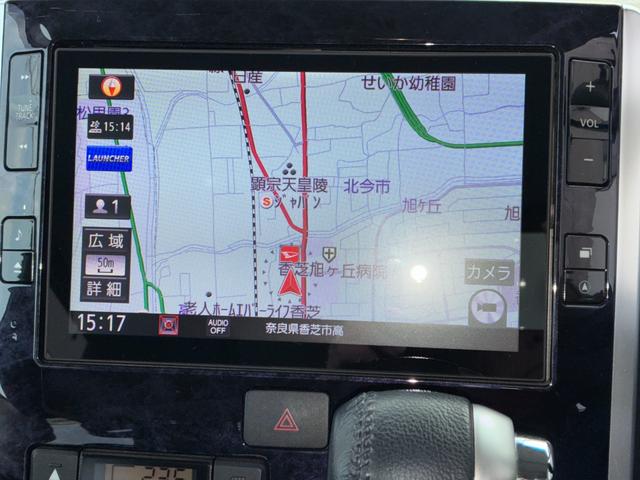 タントカスタムＲＳ　トップエディションＶＳ　ＳＡIIIナビゲーション　ドライブレコーダー　ＥＴＣ　パノラマモニター　ＬＥＤヘッドランプ　運転席シートヒーター　プッシュボタンスタート　アイドリングストップ　両側パワースライドドア　オートエアコン（奈良県）の中古車