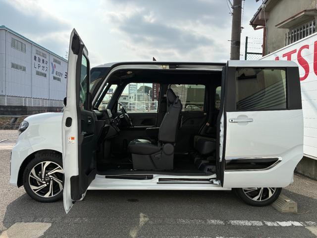 タントカスタムRSスタイルセレクションナビゲーション ドライブレコーダー ETC パノラマモニター LEDヘッドランプ 前席シートヒーター 両側パワースライドドア アダプティブクルーズコントロール 電動パーキング キーフリーシステム(奈良県)の中古車