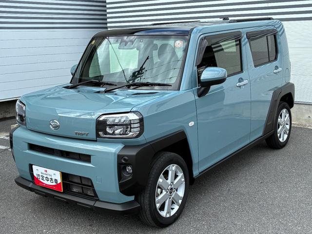 タフトGナビゲーション バックカメラ ドライブレコーダー ETC LEDヘッドランプ 電動パーキング 前席シートヒーター コーナーセンサー アイドリングストップ プッシュボタンスタート キーフリーシステム(奈良県)の中古車