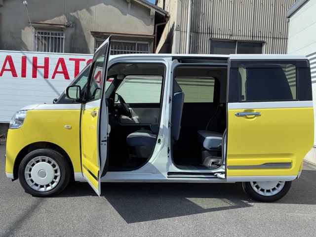 ムーヴキャンバスストライプスGナビゲーション パノラマモニター ETC ドライブレコーダー LEDヘッドランプ 電動パーキング 前席シートヒーター アイドリングストップ 両側パワースライドドア コーナーセンサー キーフリーシステム(奈良県)の中古車