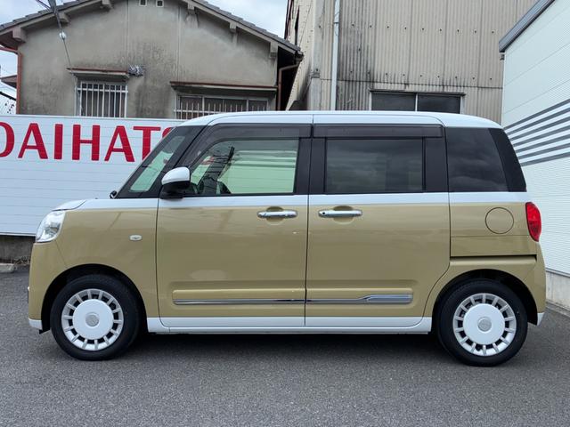 ムーヴキャンバスストライプスＧナビゲーション　ドライブレコーダー　ＥＴＣ　バックカメラ　ＬＥＤヘッドランプ　前席シートヒーター　両側パワースライドドア　電動パーキング　コーナーセンサー　キーフリーシステム（奈良県）の中古車