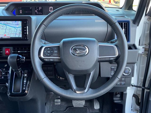 タントカスタムＲＳナビゲーション　バックカメラ　ＬＥＤヘッドランプ　アイドリングストップ　プッシュボタンスタート　両側パワースライドドア　コーナーセンサー　オートエアコン　キーフリーシステム　運転席ロングスライドシート（奈良県）の中古車