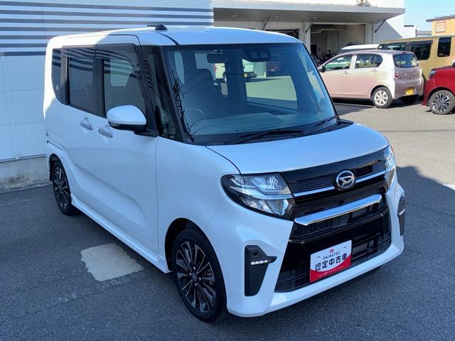 タントカスタムＲＳナビゲーション　バックカメラ　ＬＥＤヘッドランプ　アイドリングストップ　プッシュボタンスタート　両側パワースライドドア　コーナーセンサー　オートエアコン　キーフリーシステム　運転席ロングスライドシート（奈良県）の中古車