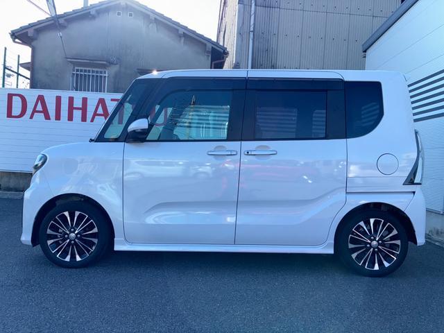 タントカスタムＲＳナビゲーション　バックカメラ　ＬＥＤヘッドランプ　アイドリングストップ　プッシュボタンスタート　両側パワースライドドア　コーナーセンサー　オートエアコン　キーフリーシステム　運転席ロングスライドシート（奈良県）の中古車