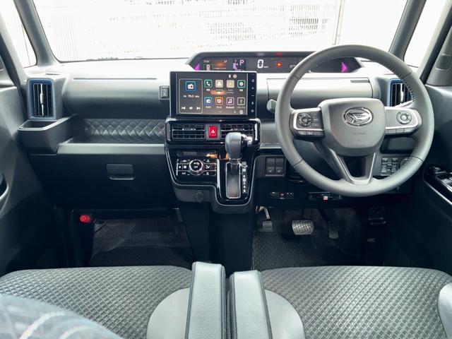 タントカスタムＲＳ９インチスマホ連携ディスプレイオーディオ　ドライブレコーダー　ＥＴＣ　バックカメラ　ＬＥＤヘッドランプ　前席シートヒーター　両側パワースライドドア　コーナーセンサー　運転席ロングスライドシート（奈良県）の中古車