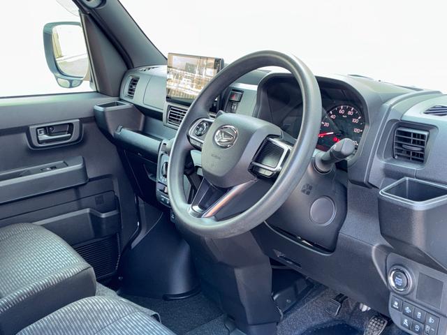 ハイゼットカーゴクルーズターボ９インチスマホ連携ディスプレイオーディオ　バックカメラ　視界補助パック（スマートインナーミラー）　マニュアルエアコン　リアヒーター　アイドリングストップ　プッシュボタンスタート　電動格納式ミラー（奈良県）の中古車