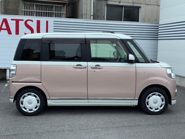 ムーヴキャンバスＸリミテッドメイクアップ　ＳＡIIIナビゲーション　ドライブレコーダー　ＥＴＣ　バックカメラ　電動格納式ミラー　オートエアコン　両側パワースライドドア　アイドリングストップ　プッシュボタンスタート　オートハイビーム（奈良県）の中古車