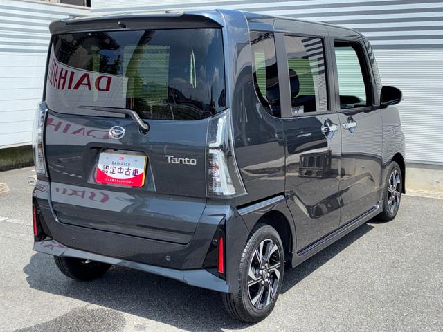 タントカスタムＸＬＥＤヘッドランプ　電動パーキング　両側パワースライドドア　前席シートヒーター　オートエアコン　電動格納式ミラー　コーナーセンサー　オーディオ穴　バックカメラ対応（ナビ装着時）　キーフリーシステム（奈良県）の中古車