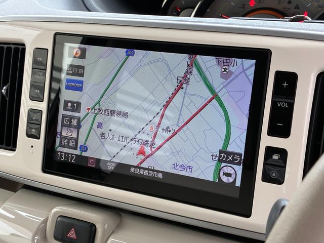 ムーヴキャンバスGメイクアップ SAIII純正8インチナビゲーション ドライブレコーダー パノラマモニター LEDヘッドランプ 両側パワースライドドア 電動格納式ミラー オートエアコン スマートアシスト キーフリーシステム(奈良県)の中古車