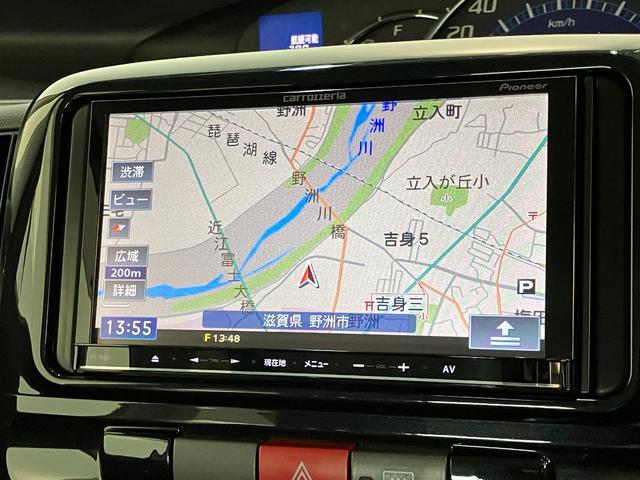 タントカスタムＸ　ナビ　左側電動スライドドア　走行３万７千キロＨＩＤライト　スマートキー　ワンセグナビ　ＥＴＣ車載器　左側電動スライドドア（滋賀県）の中古車