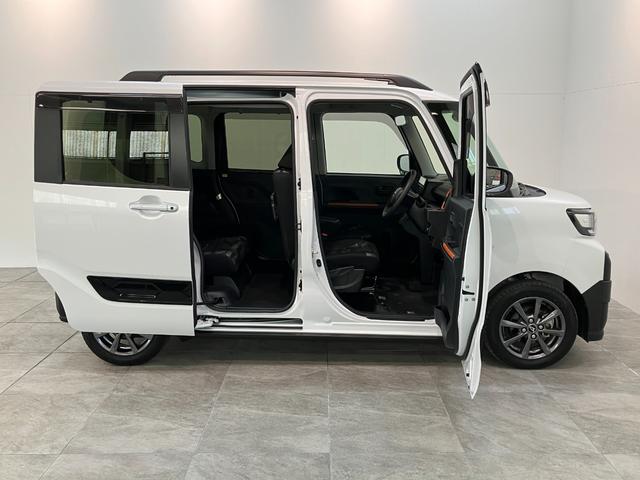 タントファンクロス 9型ディスプレイオーディオ 駐車支援システム衝突被害軽減ブレーキ コーナーセンサー 9型ディスプレイオーディオ フルセグ Bluetooth USB パノラマカメラ 両側電動スライドドア 前席シートヒーター LED スマートパノラマパーキング(滋賀県)の中古車