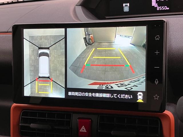 タントファンクロス 9型ディスプレイオーディオ 駐車支援システム衝突被害軽減ブレーキ コーナーセンサー 9型ディスプレイオーディオ フルセグ Bluetooth USB パノラマカメラ 両側電動スライドドア 前席シートヒーター LED スマートパノラマパーキング(滋賀県)の中古車