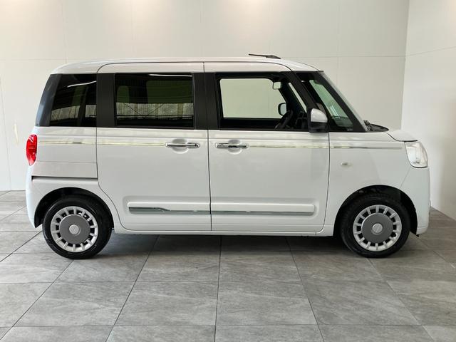 ムーヴキャンバスセオリーＧ　コーナーセンサー　両側電スラ　届出済未使用車衝突被害軽減ブレーキ　コーナーセンサー　バックカメラ（ナビ装着時用）　両側電動スライドドア　前席シートヒーター　電動パーキングブレーキ　ＬＥＤ　オートライト　オートエアコン　スマートキー　エコアイドル（滋賀県）の中古車