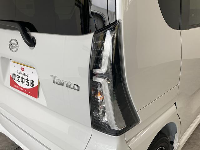 タントカスタムＸ　両側電動スライドドア　前席シートヒーター　ＬＥＤ衝突被害軽減ブレーキ　コーナーセンサー　バックカメラ（ナビ装着時用）　両側電動スライドドア　前席シートヒーター　電動パーキングブレーキ　ＬＥＤ　オートライト　オートエアコン　スマートキー　エコアイドル（滋賀県）の中古車