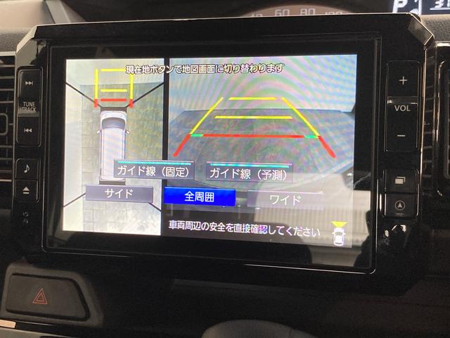 ウェイクＬ　ＶＳ　ＳＡIII　８型ナビ　パノラマカメラ　車検整備付追突被害軽減ブレーキ　スマアシ３　ＬＥＤ　スマートキー　両側電動スライドドア　８インチフルセグナビ　ＤＶＤ　Ｂｌｕｅｔｏｏｔｈ　ＵＳＢ　パノラマカメラ　前後ドラレコ（滋賀県）の中古車