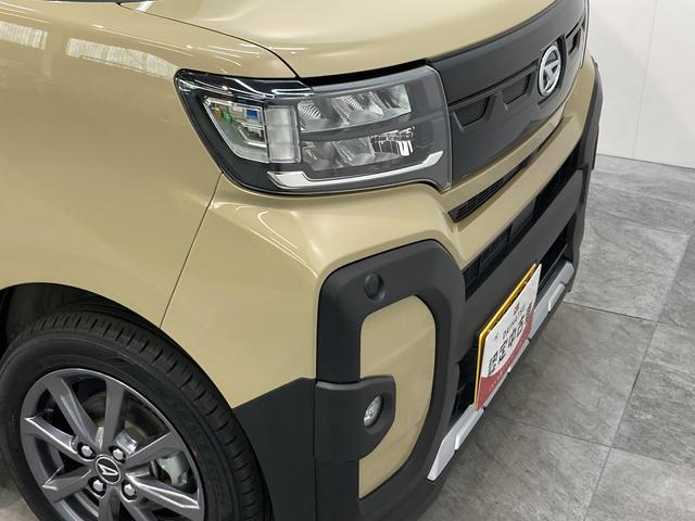 タントファンクロス　前席シートヒーター　ＬＥＤ　届出済未使用車衝突被害軽減ブレーキ　コーナーセンサー　バックカメラ（ナビ装着時用）　両側電動スライドドア　前席シートヒーター　電動パーキングブレーキ　ＬＥＤ　オートライト　オートエアコン　スマートキー　エコアイドル（滋賀県）の中古車