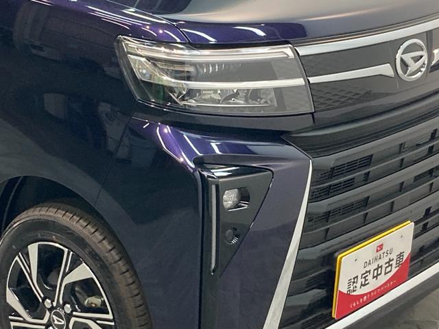 タントカスタムＸ　両側電動スライドドア　ＬＥＤ　届出済未使用車衝突被害軽減ブレーキ　コーナーセンサー　バックカメラ（ナビ装着時用）　両側電動スライドドア　前席シートヒーター　電動パーキングブレーキ　ＬＥＤ　オートライト　オートエアコン　スマートキー　エコアイドル（滋賀県）の中古車