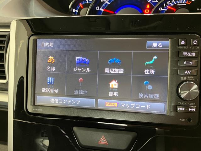 タントカスタムＲＳ　ＳＡ　フルセグナビ　バックカメラ　車検整備付追突被害軽減ブレーキ　スマアシ１　ＬＥＤ　スマートキー　両側電動スライドドア　フルセグナビ　ＤＶＤ　Ｂｌｕｅｔｏｏｔｈ　ＵＳＢ　バックカメラ（滋賀県）の中古車