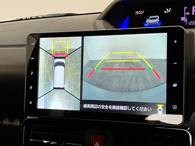 タントカスタムＸ　９型ナビ　パノラマカメラ　駐車支援システム追突被害軽減ブレーキ　スマアシ　コーナーセンサー　ＬＥＤ　スマートキー　両側電動スライドドア　９インチフルセグナビ　ＤＶＤ　Ｂｌｕｅｔｏｏｔｈ　ＵＳＢ　パノラマカメラ　駐車支援システム　ＥＴＣ車載器（滋賀県）の中古車