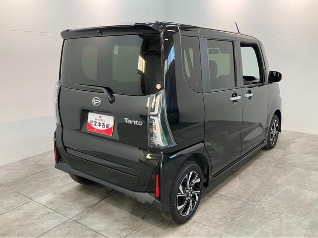 タントカスタムＸ　届出済未使用車　両側電動スライドドア追突被害軽減ブレーキ　スマアシ　コーナーセンサー　ＬＥＤ　スマートキー　両側電動スライドドア　前席シートヒーター　ナビ取付時用バックカメラ（滋賀県）の中古車