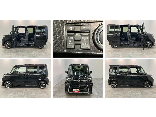 タントカスタムＸ　届出済未使用車　両側電動スライドドア追突被害軽減ブレーキ　スマアシ　コーナーセンサー　ＬＥＤ　スマートキー　両側電動スライドドア　前席シートヒーター　ナビ取付時用バックカメラ（滋賀県）の中古車
