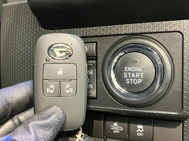 タントカスタムＸ　届出済未使用車　両側電動スライドドア追突被害軽減ブレーキ　スマアシ　コーナーセンサー　ＬＥＤ　スマートキー　両側電動スライドドア　前席シートヒーター　ナビ取付時用バックカメラ（滋賀県）の中古車