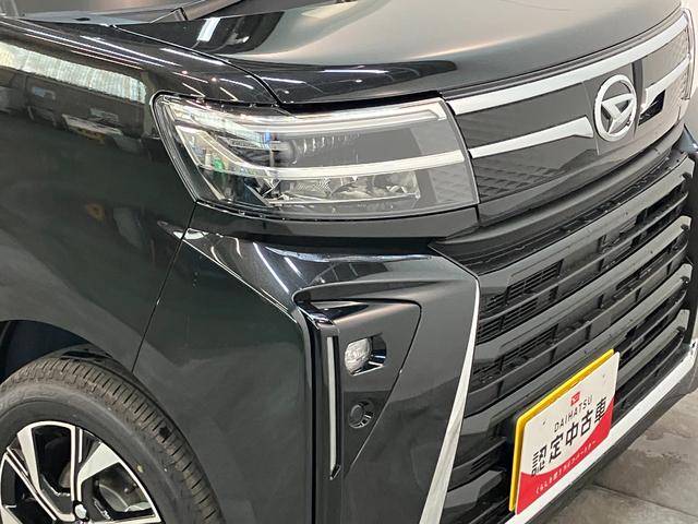 タントカスタムＸ　届出済未使用車　両側電動スライドドア追突被害軽減ブレーキ　スマアシ　コーナーセンサー　ＬＥＤ　スマートキー　両側電動スライドドア　前席シートヒーター　ナビ取付時用バックカメラ（滋賀県）の中古車