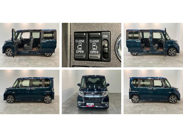 タントカスタムＲＳトップエディションＶＳ　ＳＡ３　８型ナビ追突被害軽減ブレーキ　スマアシ３　ＬＥＤ　両側電動スライドドア　運転席シートヒーター　８インチフルセグナビ　ＤＶＤ　Ｂｌｕｅｔｏｏｔｈ　ＵＳＢ　パノラマカメラ　ドラレコ（滋賀県）の中古車