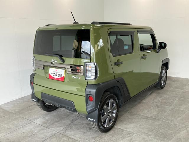 タフトＧターボ　４ＷＤ　フルセグナビ　バックカメラ　前後ドラレコ追突被害軽減ブレーキ　コーナーセンサー　ＬＥＤ　スマートキー　前席シートヒーター　フルセグナビ　ＤＶＤ　Ｂｌｕｅｔｏｏｔｈ　ＵＳＢ　ＣＤ録音　バックカメラ　レーダークルコン　前後ドラレコ（滋賀県）の中古車