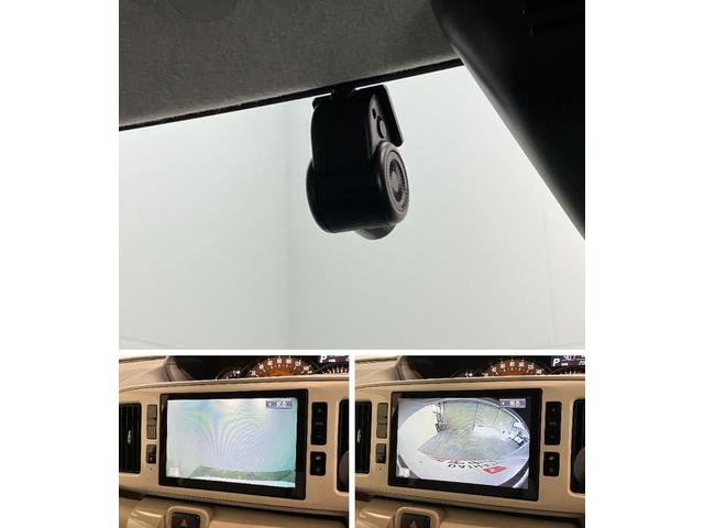 ムーヴキャンバスＧメイクアップＶＳ　ＳＡ３　８型ナビ　走行３千キロ追突被害軽減ブレーキ　スマアシ３　ＬＥＤ　スマートキー　両側電動スライドドア　スマートキー　運転席シートヒーター　８インチフルセグナビ　ＤＶＤ　Ｂｌｕｅｔｏｏｔｈ　ＵＳＢ　パノラマカメラ　前後ドラレコ（滋賀県）の中古車