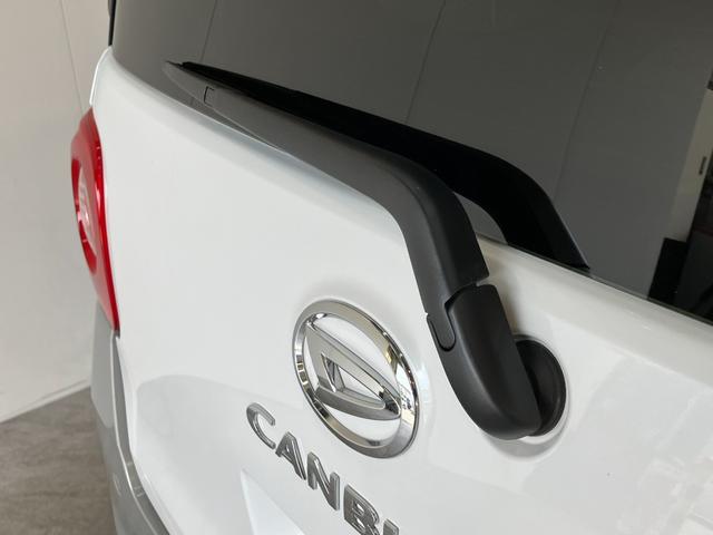 ムーヴキャンバスストライプスＧ　届出済未使用車　両側電動スライドドア追突被害軽減ブレーキ　スマアシ　コーナーセンサー　ＬＥＤ　スマートキー　両側電動スライドドア　前席シートヒーター　オートエアコン　ナビ取付時用バックカメラ（滋賀県）の中古車