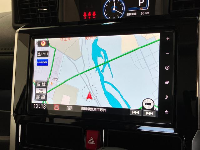 トールカスタムＧターボ　９型ナビ　パノラマカメラ　前後ドラレコ追突被害軽減ブレーキ　スマアシ　コーナーセンサー　ＬＥＤ　スマートキー　両側電動スライドドア　レーダークルーズコントロール　９インチフルセグナビ　ＤＶＤ　Ｂｌｕｅｔｏｏｔｈ　ＵＳＢ　パノラマカメラ（滋賀県）の中古車