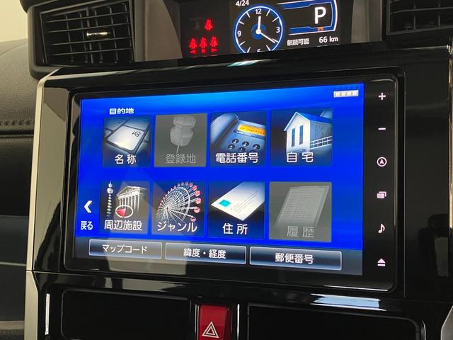 トールカスタムＧターボ　９型ナビ　パノラマカメラ　前後ドラレコ追突被害軽減ブレーキ　スマアシ　コーナーセンサー　ＬＥＤ　スマートキー　両側電動スライドドア　レーダークルーズコントロール　９インチフルセグナビ　ＤＶＤ　Ｂｌｕｅｔｏｏｔｈ　ＵＳＢ　パノラマカメラ（滋賀県）の中古車