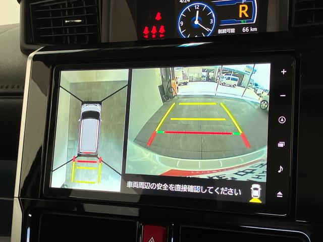 トールカスタムＧターボ　９型ナビ　パノラマカメラ　前後ドラレコ追突被害軽減ブレーキ　スマアシ　コーナーセンサー　ＬＥＤ　スマートキー　両側電動スライドドア　レーダークルーズコントロール　９インチフルセグナビ　ＤＶＤ　Ｂｌｕｅｔｏｏｔｈ　ＵＳＢ　パノラマカメラ（滋賀県）の中古車