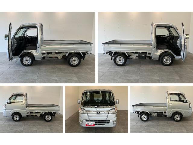 ハイゼットトラックエクストラＳＡ３ｔ　４ＷＤ　ＡＴ　リヤ４枚リーフスプリング４ＷＤ　ＡＴ　衝突被害軽減ブレーキ　リヤ４枚リーフスプリング　ストロング防錆　ＬＥＤヘッドライト　パワーウインドウ　キーレスエントリー　マニュアルエアコン　マニュアルレベリング　車検整備付（滋賀県）の中古車