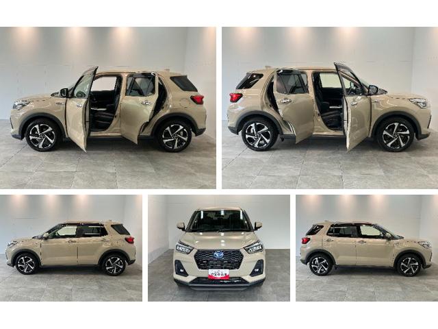 ロッキープレミアムＧ　ＨＥＶ　９型ディスプレイオーディオ　車検整備付追突被害軽減ブレーキ　スマアシ　コーナーセンサー　ＬＥＤ　スマートキー　レーダークルーズコントロール　前席シートヒーター　９インチディスプレイオーディオ　Ｂｌｕｅｔｏｏｔｈ　ＵＳＢ　パノラマカメラ（滋賀県）の中古車