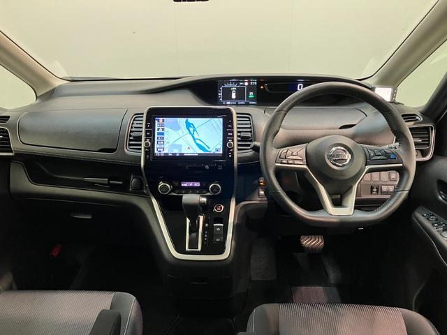 セレナハイウェイスターＶセレクション２　９型ナビ　プロパイロット追突被害軽減ブレーキ　コーナーセンサー　ＬＥＤ　スマートキー　両側電動スライドドア　レーダークルーズコントロール　プロパイロット　９型ナビ　フリップダウンモニター　パノラマカメラ　駐車支援システム（滋賀県）の中古車