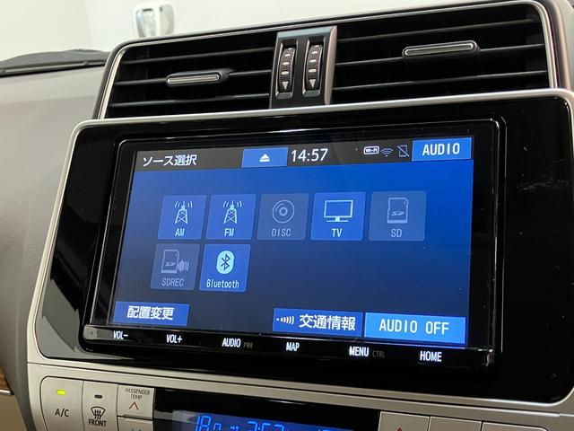 ランドクルーザープラドＴＸ　Ｌパッケージ　９型ナビ　Ｂカメラ　サンルーフ　ドラレコ追突被害軽減ブレーキ　ＴＳＳ　レーダークルーズコントロール　前席シートヒーター＆クーラー　９インチフルセグナビ　ＤＶＤ　Ｂｌｕｅｔｏｏｔｈ　ＵＳＢ　バックカメラ　３６０度ドラレコ（滋賀県）の中古車