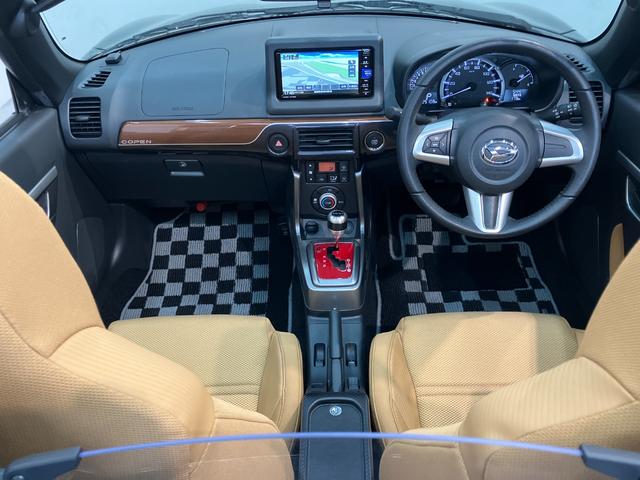 コペンセロ　フルセグナビ　バックカメラ　車検整備付電動オープンルーフ　エクスプレイ仕様アルミ　シートヒーター　フルセグナビ　ＤＶＤ　Ｂｌｕｅｔｏｏｔｈ　ＵＳＢ　バックカメラ　スマートキー（滋賀県）の中古車
