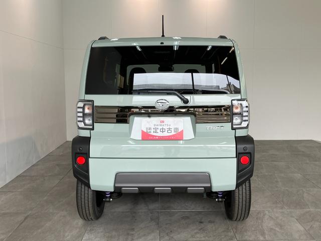 タフトＧ　ダーククロムベンチャー　届出済未使用車　シートヒーター衝突被害軽減ブレーキ　コーナーセンサー　バックカメラ（ナビ装着時用）　前席シートヒーター　電動パーキングブレーキ　ＬＥＤヘッドライト　オートライト　オートエアコン　スマートキー　エコアイドル（滋賀県）の中古車