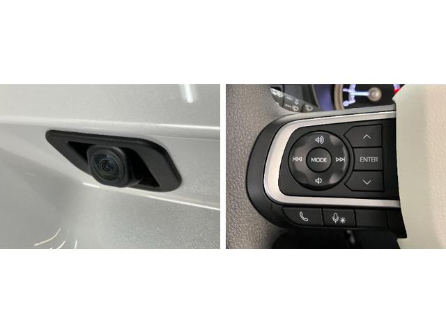ムーヴキャンバスストライプスＧ　届出済未使用車　両側電動スライドドア追突被害軽減ブレーキ　スマアシ　コーナーセンサー　ＬＥＤ　スマートキー　両側電動スライドドア　前席シートヒーター　オートエアコン　ナビ取付時用バックカメラ（滋賀県）の中古車