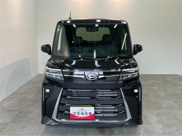 タントカスタムＲＳ　ターボ　前席シートヒーター　届出済未使用車衝突被害軽減ブレーキ　コーナーセンサー　バックカメラ（ナビ装着時用）　両側電動スライドドア　前席シートヒーター　電動パーキングブレーキ　ＬＥＤ　オートライト　オートエアコン　スマートキー　エコアイドル（滋賀県）の中古車