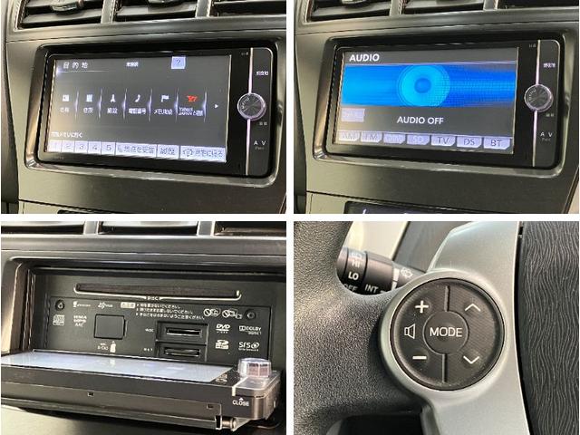 プリウスアルファＳ　フルセグナビ　バックカメラ　前後ドラレコ　車検整備付フルセグナビ　Ｂｌｕｅｔｏｏｔｈ　ＤＶＤ再生　バックカメラ　前後ドライブレコーダー　ＥＴＣ車載器オートライト　オートエアコン　スマートキー　電動格納式ドアミラー　車検整備付（滋賀県）の中古車